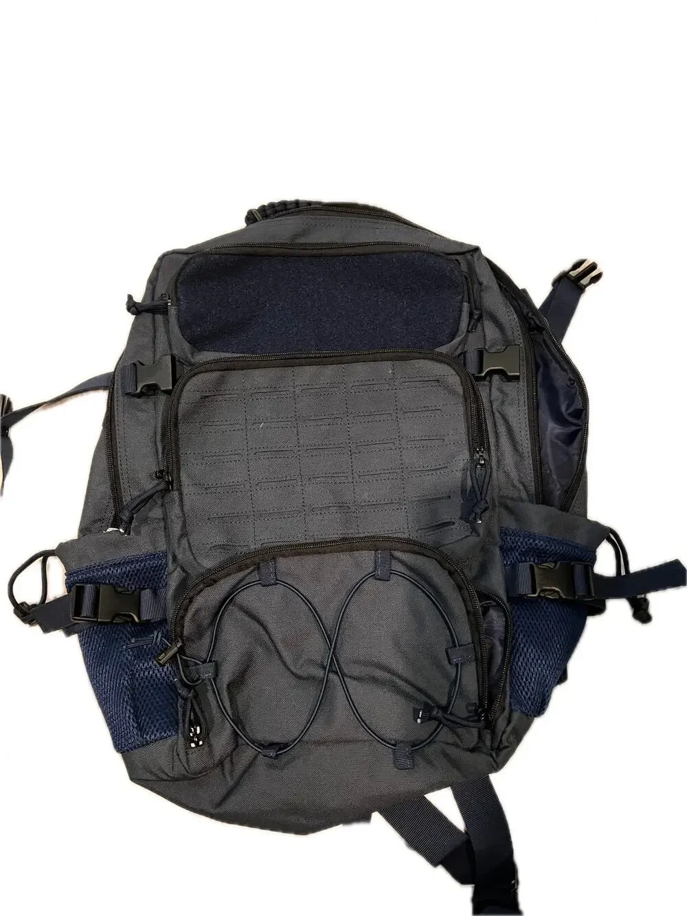 Navy Blue Tactical Backpack with Molle Strips 40Lsssss
